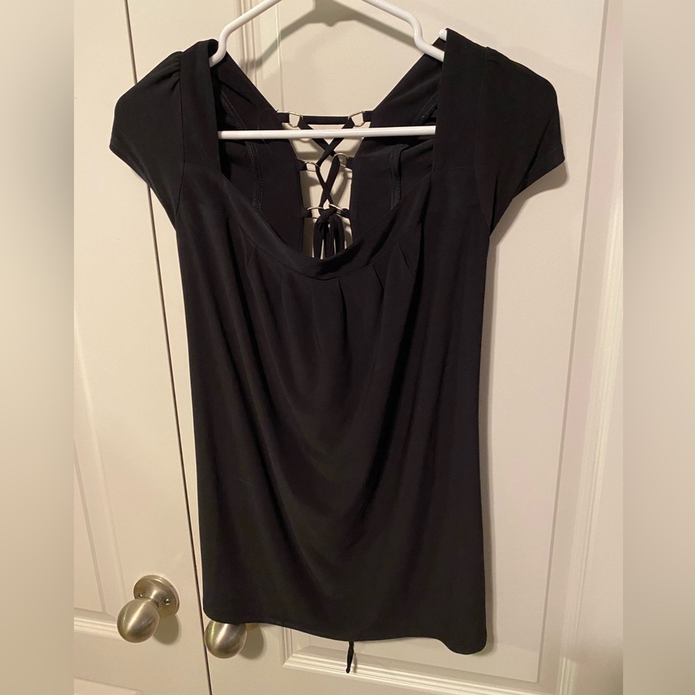 NWT Kohls Wrapper Y2K Top Lace up Back Sz L Junior - Picture 6 of 6
